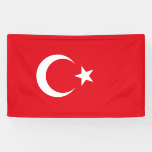 Turkse vlag spandoek