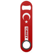 Turkse vlag speed flessenopener (Achterkant)