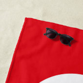 Turkse vlag strandlaken (In situ)