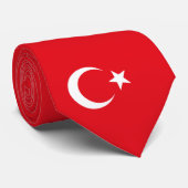 Turkse vlag stropdas (Opgerold)