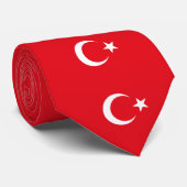 Turkse vlag stropdas (Opgerold)