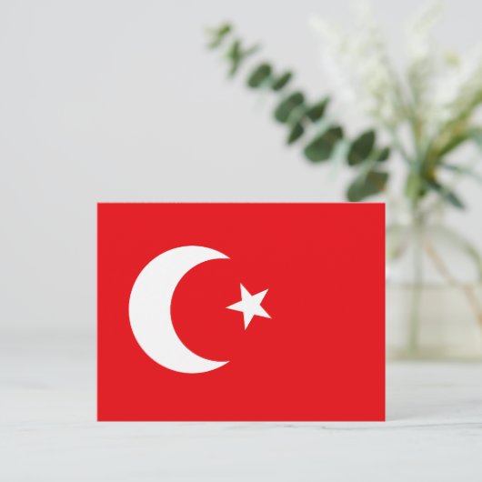 Turkse vlag T-shirts en cadeaus Briefkaart (Staand voorkant)