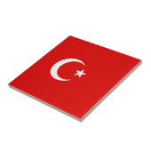 Turkse vlag tegeltje (Zijkant)
