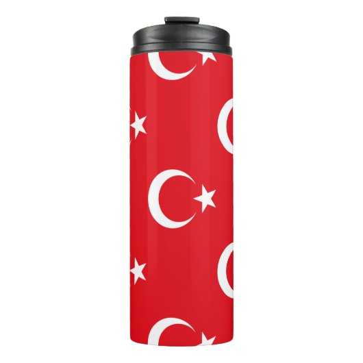 Turkse vlag thermosbeker (Voorkant)