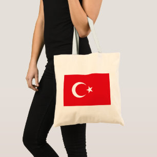Turkse vlag tote bag