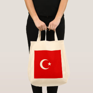 Turkse vlag tote bag
