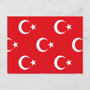 Turkse vlag uitnodiging briefkaart