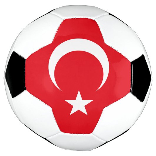 Turkse vlag voetbal (Gedraaid)