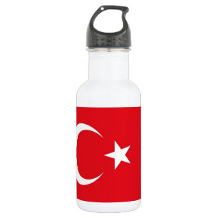 Turkse vlag Vrijheidsfles Waterfles