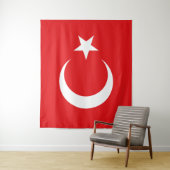 Turkse vlag wandkleed (In situ)