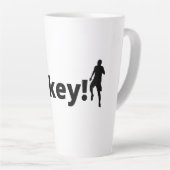 Turkse voetballer latte mok (Rechterhoek)