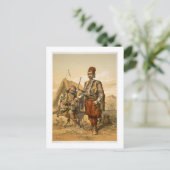 Turkse voetsoldaten in het Ottomaanse leger, pub. Briefkaart (Staand voorkant)