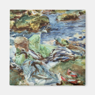 Turkse vrouw bij Stream Magneet