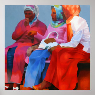 Turkse vrouwen in Istanbul Poster