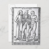 Turkse Worstelaars Briefkaart (Voorkant / Achterkant)