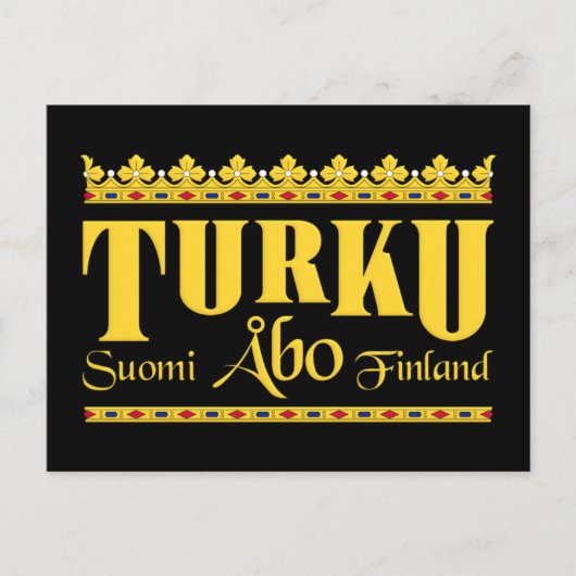 Turku Finland briefkaart (Voorkant)