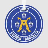 Turku Round Emblem Ornament (achterkant)
