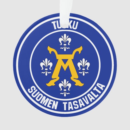 Turku Round Emblem Ornament (voorkant)