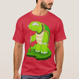 Turle Pensioner Wandelstok T-shirt