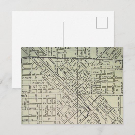 Turlock, CA Carte Vintage (Devant / Derrière)