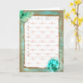TURMALINE 4 ~ Carte de vœux (Fleur jaune)