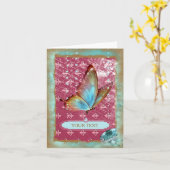 TURMALINE ~ Carte de correspondance (Fleur jaune)