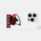 Turn Around – Scary Grim Reaper Horror Phone Case (Verso Horizontal)