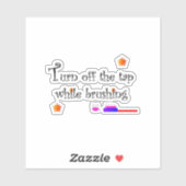 Turn off the tap while brushing sticker (Feuille)