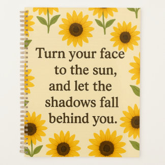 Turn Your Face to the Sun Vintage Sunflower Poster