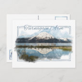 Turnagain Arm Alaskan Watercolor Carte postale (Devant / Derrière)