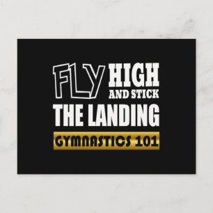 Turnen 101 Vlieg hoog - Bar Gymnast Briefkaart