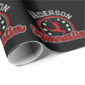 Turnen ADD NAAM Turnster Sprongvloer Atleet Cadeaupapier (Rol Hoek)