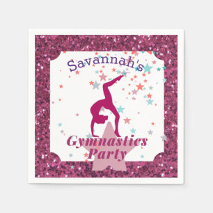Turnen Feest Glitter & Sterren Servet