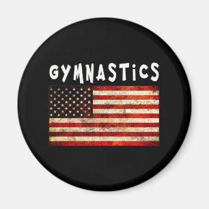 Turnen Grunge Amerikaanse Vlag USA Magneet