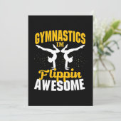 Turnen ik ben geweldig flippin kaart (Staand voorkant)