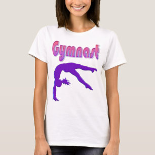 Turnen Power Tumbling Paars Metaalglans T-shirt