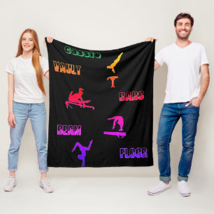 Turnen Sprong, Brug, Balk, Vloer Vloerkleed Fleece Deken