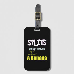 Turnen voor Meisjes Banana Splits Citaat Bagagelabel