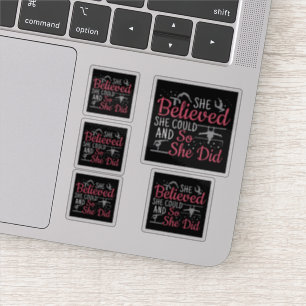 Turnen voor Vrouwen - Ze geloofde dat ze het kon Sticker