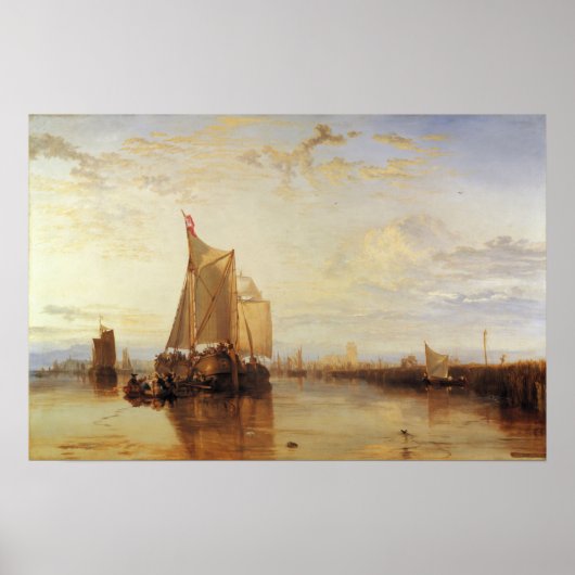 Turner - Boot uit Rotterdam ligt stil Poster (Voorkant)