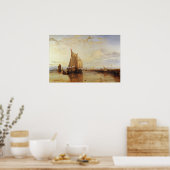 Turner - Boot uit Rotterdam ligt stil Poster (Keuken)