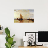 Turner - Boot uit Rotterdam ligt stil Poster (Thuiskantoor)