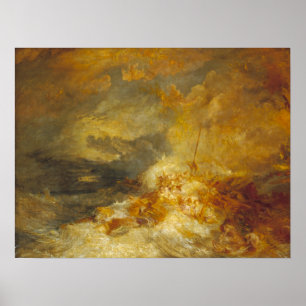 Turner - calamiteit bij Zee Poster