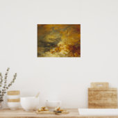 Turner - calamiteit bij Zee Poster (Keuken)