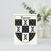 Turner Coat of Arms/Family Crest Briefkaart (Staand voorkant)