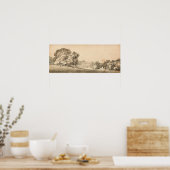 Turner - Drie Georgisch huis in Park Poster (Keuken)