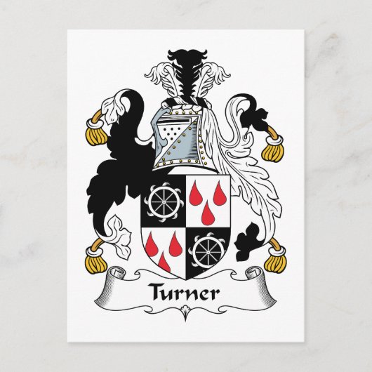 Turner Family Crest Briefkaart (Voorkant)