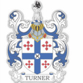 Turner Family Crest Sticker (Voorkant)