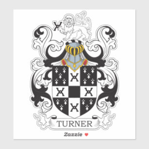 Turner Family Crest Sticker