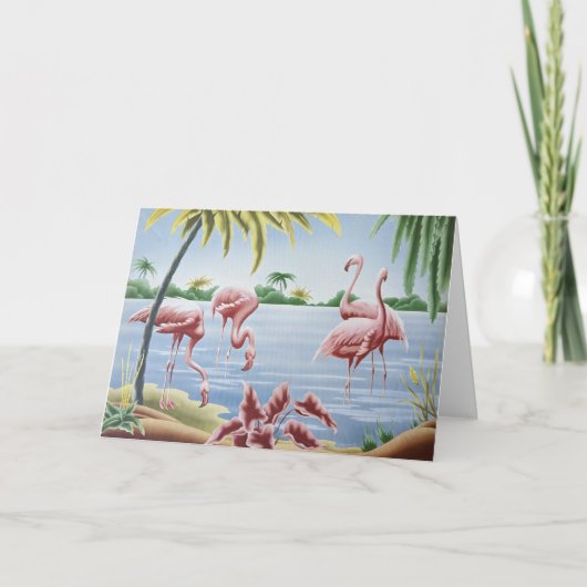  Turner Flamingo Vriend Dank u kaart (Voorkant)